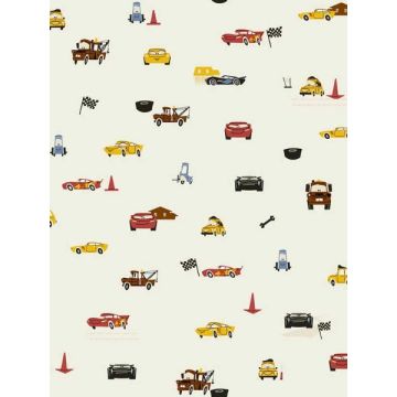 Disney and Pixar Cars Racing Spot Cream Wallpaper