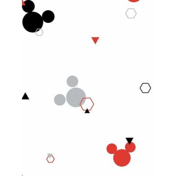 Disney Minnie Mouse Dots Red and Black Wallpaper