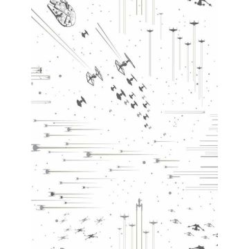 Star Wars Galactic Battles Black and White Wallpaper