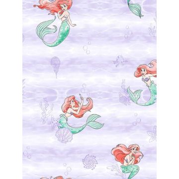 Disney the Little Mermaid Swim Purple Wallpaper