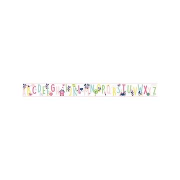 Disney Mickey Mouse ABC Pink Border