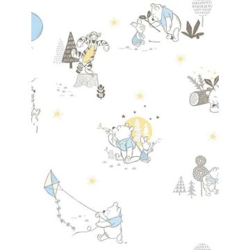 Disney Winnie the Pooh Playmates Yellow Wallpaper