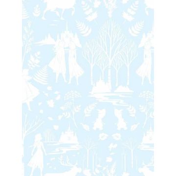Disney Frozen 2 Nordic Green and Glitter Wallpaper