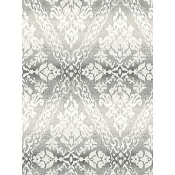 Tudor Diamond Damask Black Wallpaper