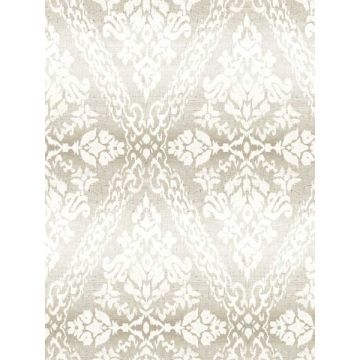 Tudor Diamond Damask Off White Wallpaper
