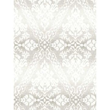 Tudor Diamond Damask Grey Wallpaper