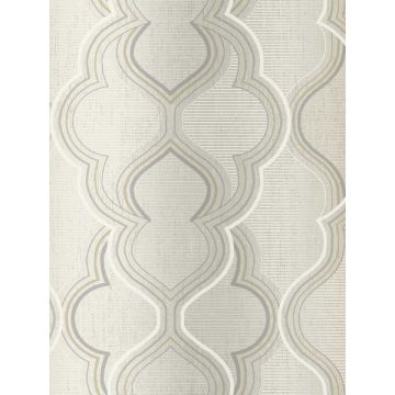 Modern Ombre Damask Beige Wallpaper