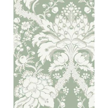 French Artichoke Dam Green Wallpaper