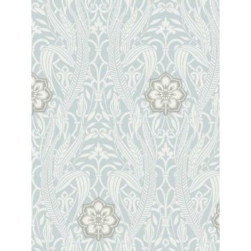 Gatsby Damask Blue Wallpaper