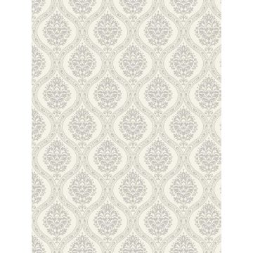 Petite Ogee Taupe Wallpaper