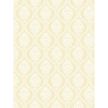 Petite Ogee Yellow Wallpaper