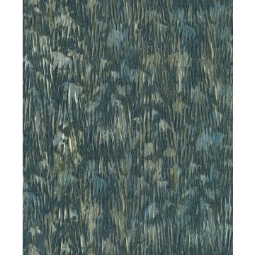 Gilded Plume Teal Wallpaper