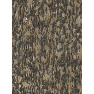 Gilded Plume Black Wallpaper