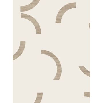 Lunula Taupe Wallpaper