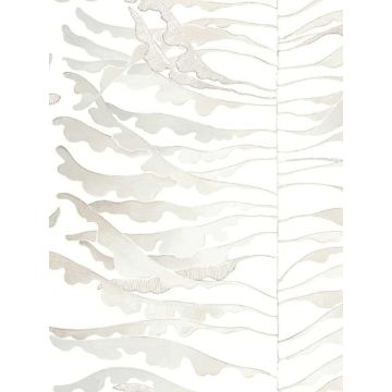 Leaf Column Neutral Wallpaper