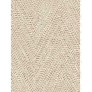 Thatched Chevron Terracotta Wallpaper