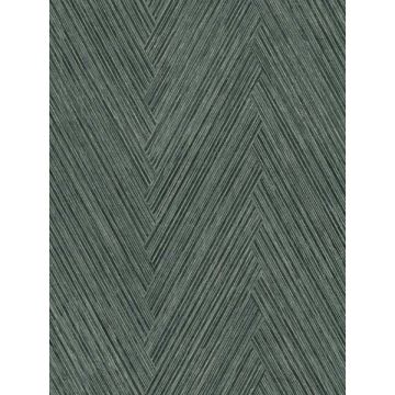 Thatched Chevron Bottle Green Wallpaper