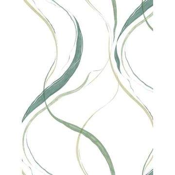 Ink Flow Green Wallpaper