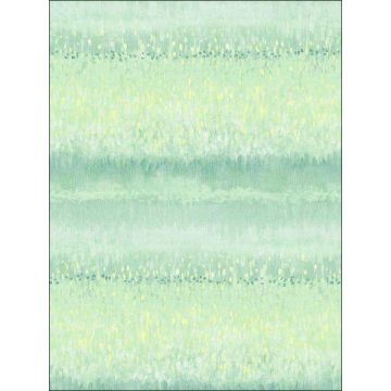Monet Meadow Green Yellow Wallpaper