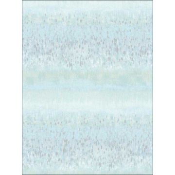 Monet Meadow Blue Green Wallpaper
