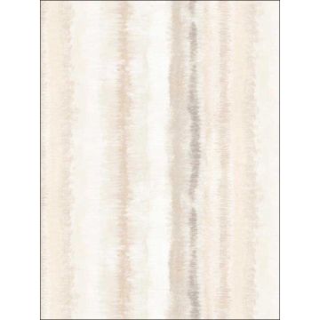 Frequency Stripe Beige Brown Wallpaper
