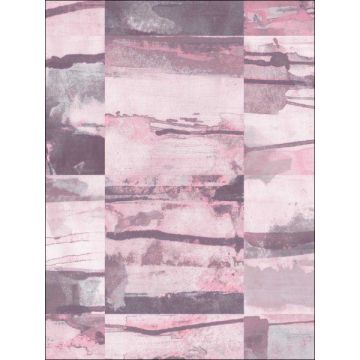 Aquarelle Tile Pink Purple Grey Wallpaper