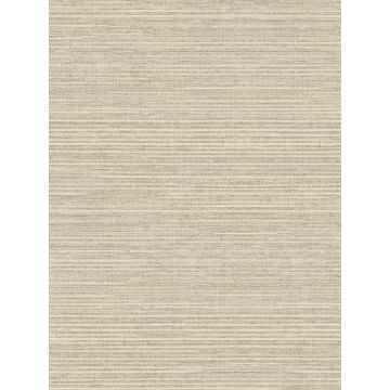 Imitation Grasscloth Taupe Wallpaper