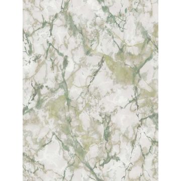 Natural Marble like Shades of Green Wallpaper