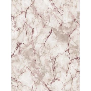 Natural Marble like Taupe and Cranberry Wallpaper