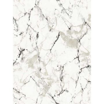 Natural Marble like White and Black Wallpaper