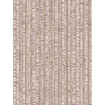 Bengal Stripe Taupe and Cranberry Wallpaper