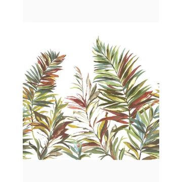 Swaying Palms Rouge & Mink Mural