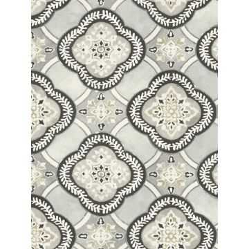 Garden Trellis Onyx Wallpaper