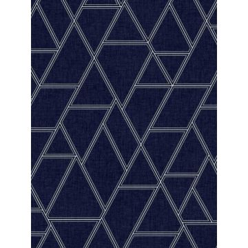 Pathways Navy Wallpaper