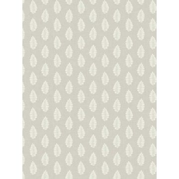 Leaf Pendant Grey Wallpaper