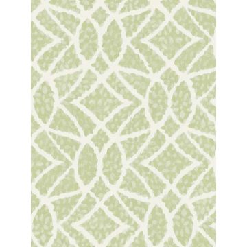 Boxwood Garden Light Green Wallpaper