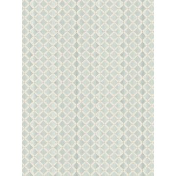 Diamond Gate Blue and Taupe Wallpaper