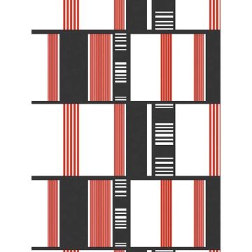 Grid Lock Red Black Wallpaper