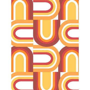 U Turn Orange Red Yellow Wallpaper