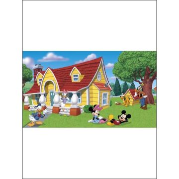 Mickey and Friends 7 Panel Green Mural
