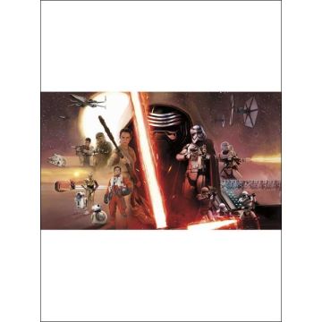 Star Wars VII XL 7 Panel Red Mural