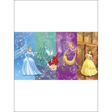 Disney Princess Scenes XL 7 Panel Blue Mural