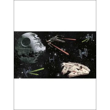 Star Wars Vehicles XL 7 Panel Black Mural
