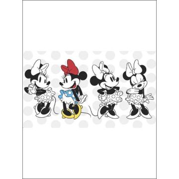 Minnie Rocks The Dots XL 7 Panel Red Mural