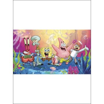 Spongebob Square Pants XL 7 Panel Pink Mural