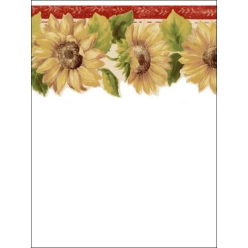 Tournesol Greens Reds Yellows Border