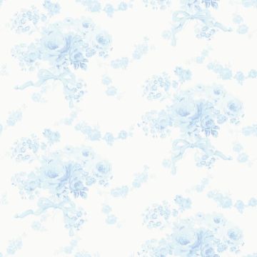 Charlamagne Harbor Peel and Stick Powdered Blue Wallpaper