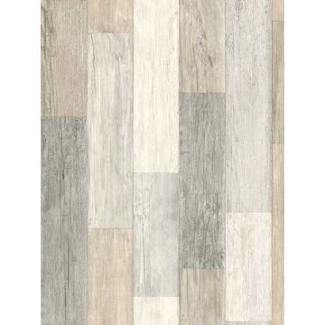 Pallet Board Grey Wallpaper