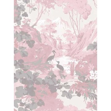 Eden Crane Lagoon Pink Wallpaper