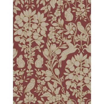 Richmond Floral Maroon Wallpaper